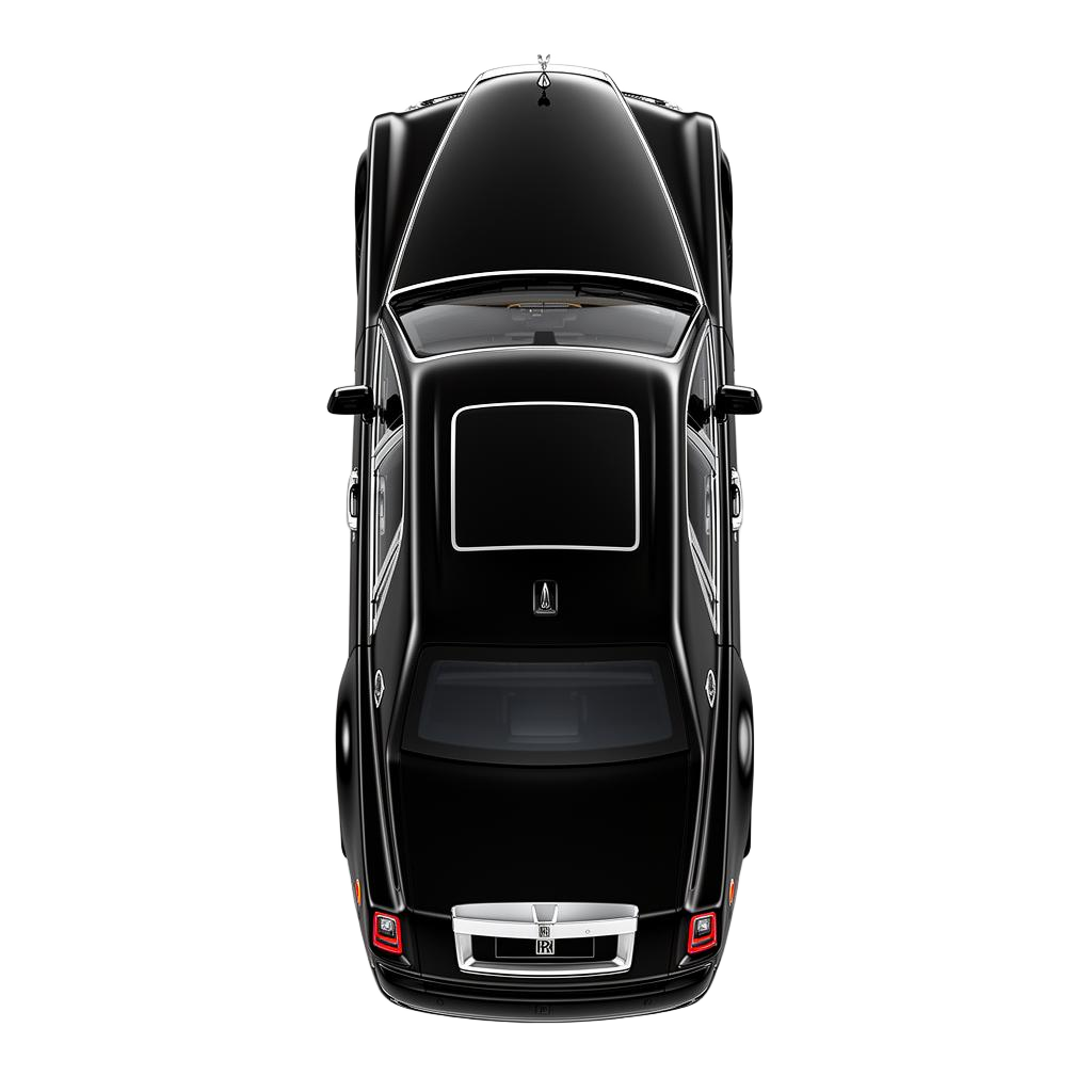 Luxury sedan from above — featured in the ONYX collection